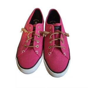 Sperry Top Slider Memory Foam Shoes Womens Size 8 Pink Boat Shoes
